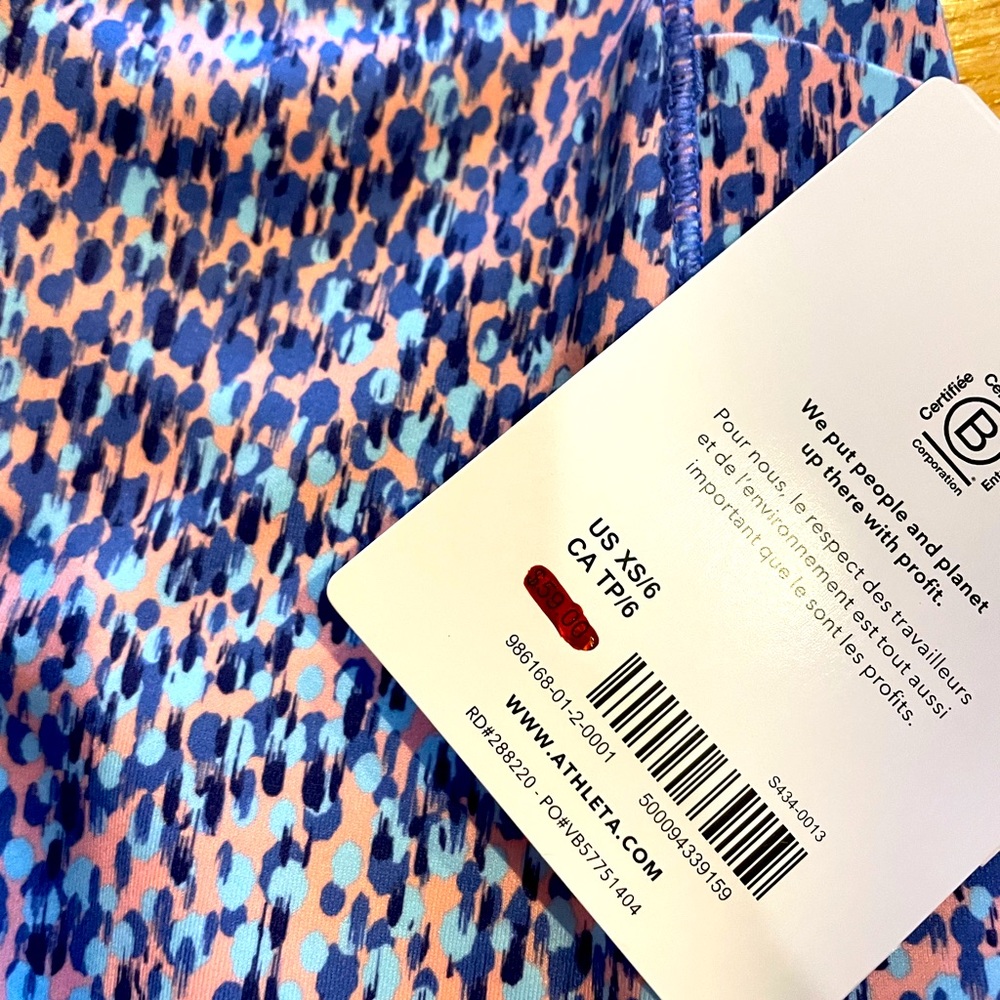 NWT Athleta girls leggings 6/XS